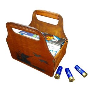 Leather Shotgun Ammo Carrier 4 Boxes