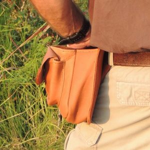 Leather Shotgun Cartridge Carrier 3 Compartment