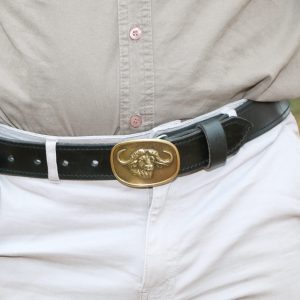 Tactical Lite Leather Belt with Oval Buckle 38mm