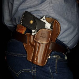 Leather Pistol Holster Vertical and Incline