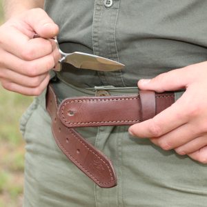 Single Layer leather belt with bottle opener buckle 38mm